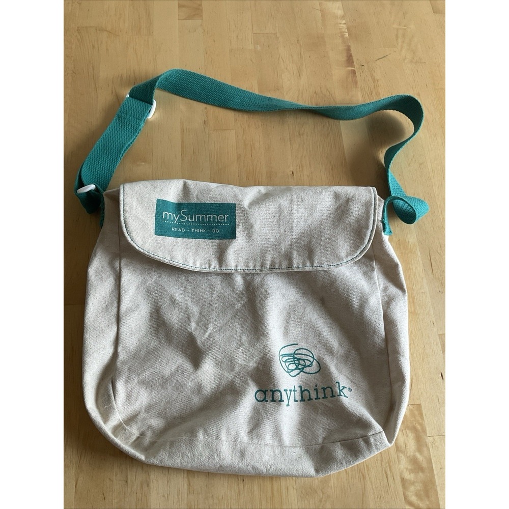 My Summer Read Think Do Anythink Library 2025 Canvas Tote Bag Zipper